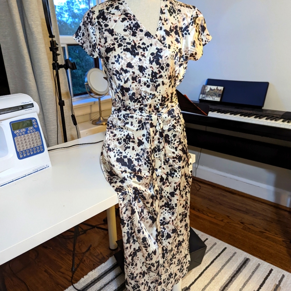 Real Silk Wrap Dress